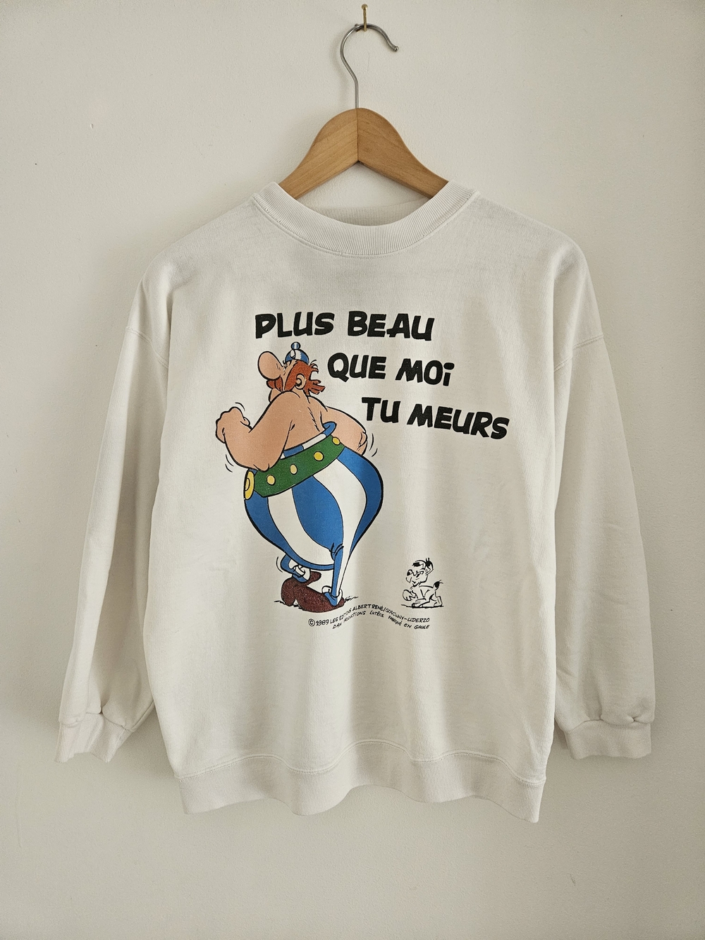 Vintage Asterix Et Obelix Sweatshirt Mens Medium Cartoon 1989